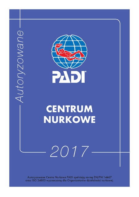 Autoryzowane Centrum Nurkowe 2017 PADI