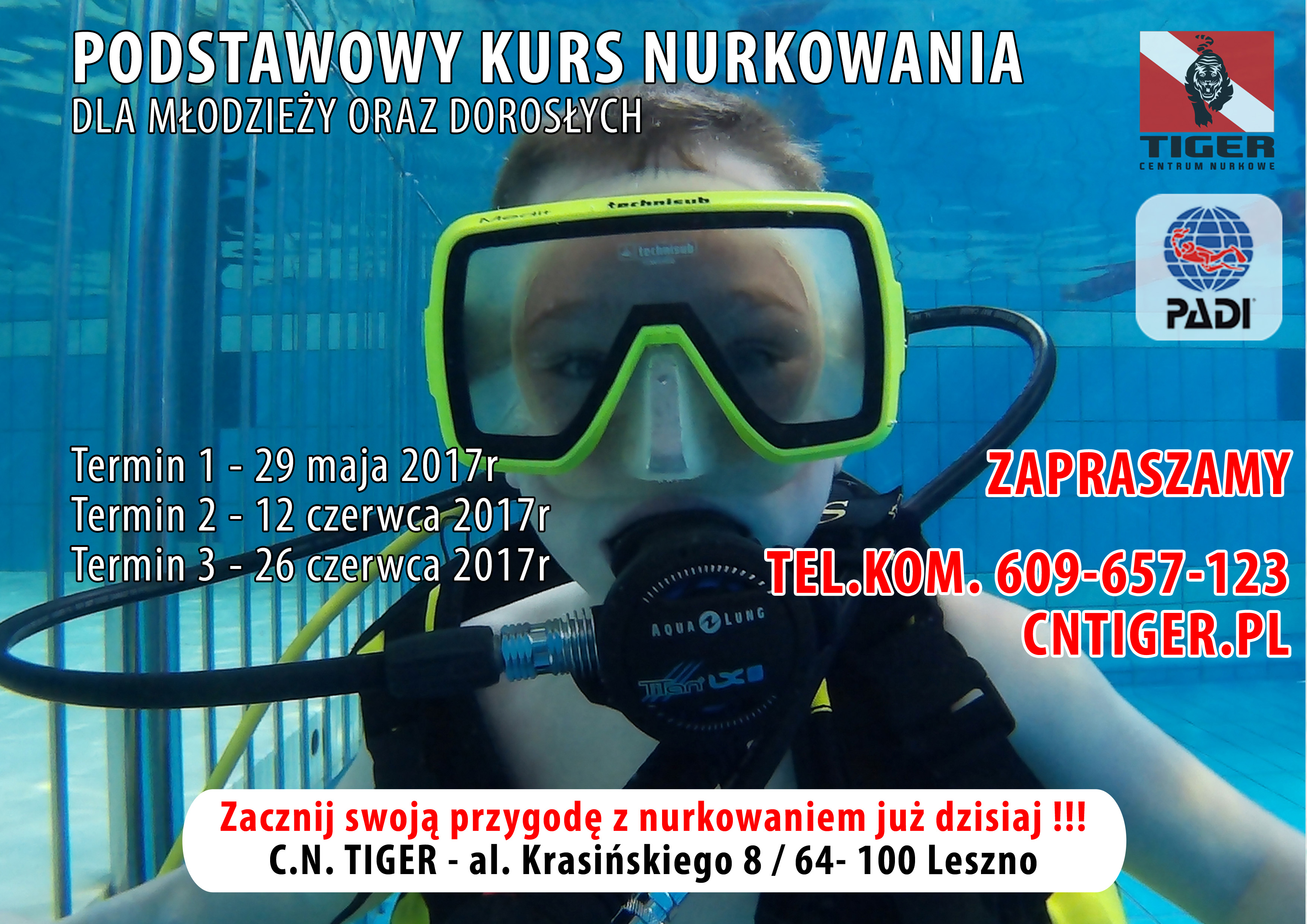 Podstawowy Kurs Nurkowania - Nowa grupa zapisy